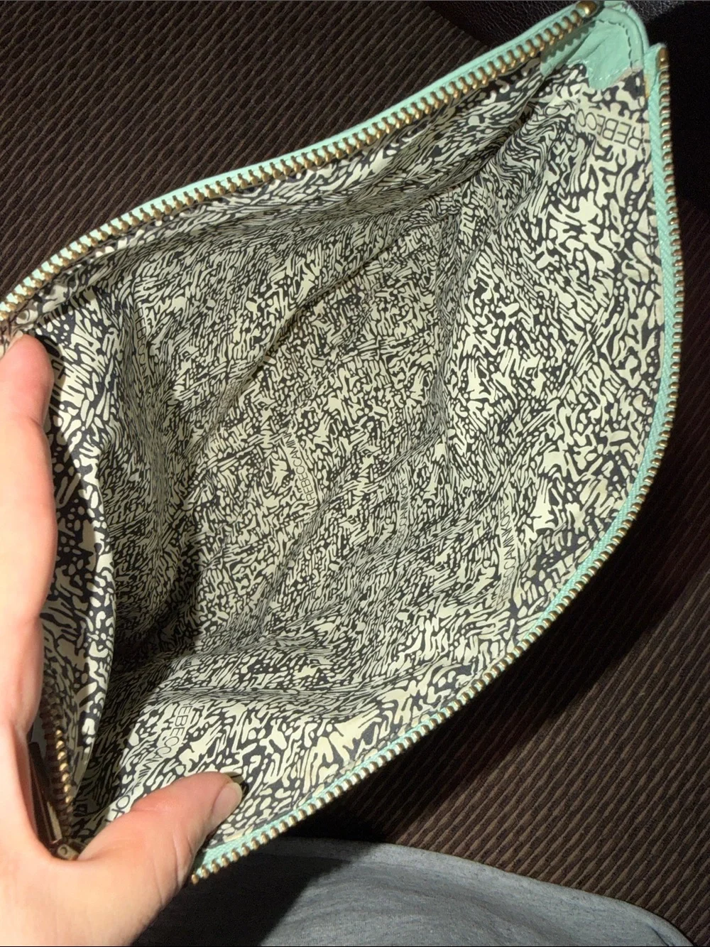 Rebecca Minkoff sea foam Htf pouch